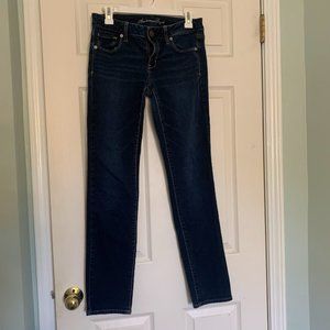 American Eagle AEO dark navy jeans 10 regular